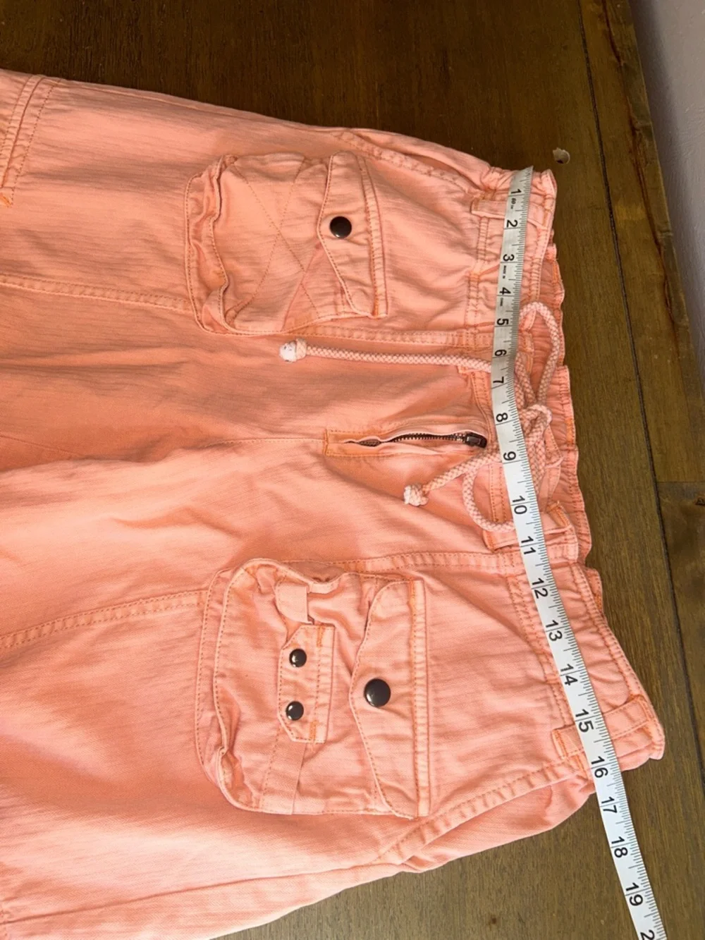 Free People Tahiti Cargo Pants Size Medium Peach Cargo Utility Pants Size Medium - Picture 11 of 16